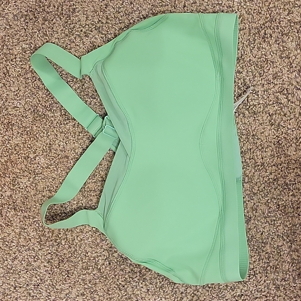 Green Women's Sports Bra